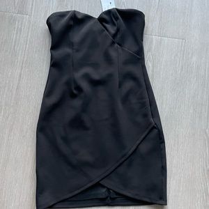 strapless mini/midi dress